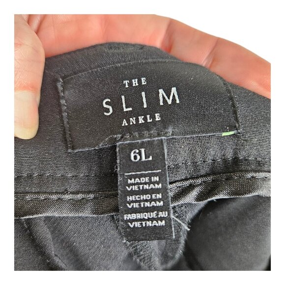 White House Black Market Women's Pants Size 6L Black Slim Ankle WHBM Tall‎ Long - Picture 4 of 13